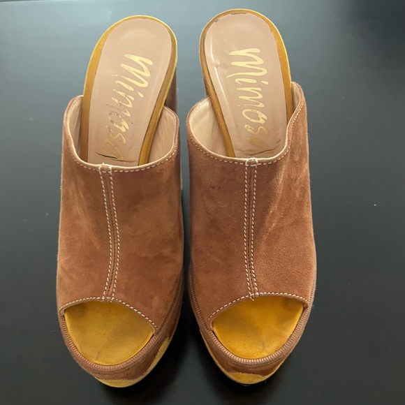 💫✨HP✨💫Suede platform mimosa mules (37.5/7) - Picture 3 of 11